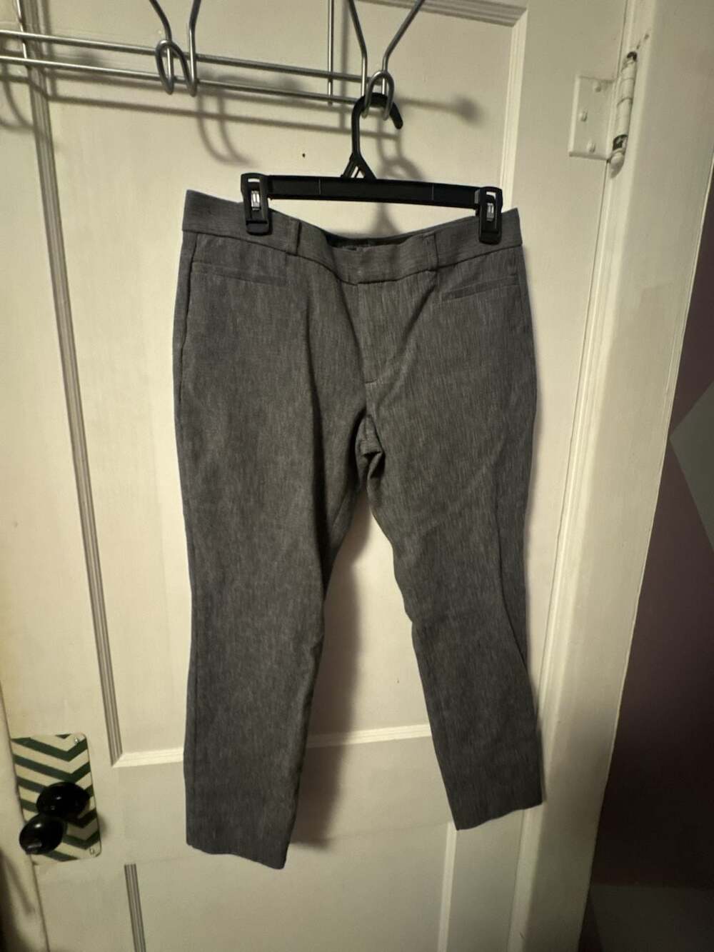 Banana Republic Sloan Gray Cropped Pants Size 8